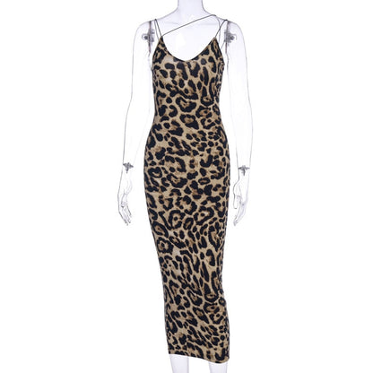 leopard print dress spring women fashion