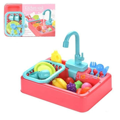 Kids Toys Dishwasher Play Mini Kitchen Food Educational