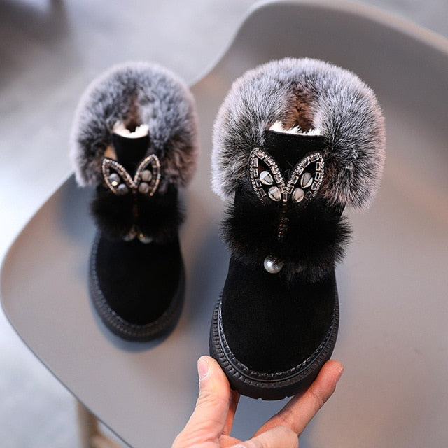 Winter Warm Snow Boots for Children Casual Shoes Girls